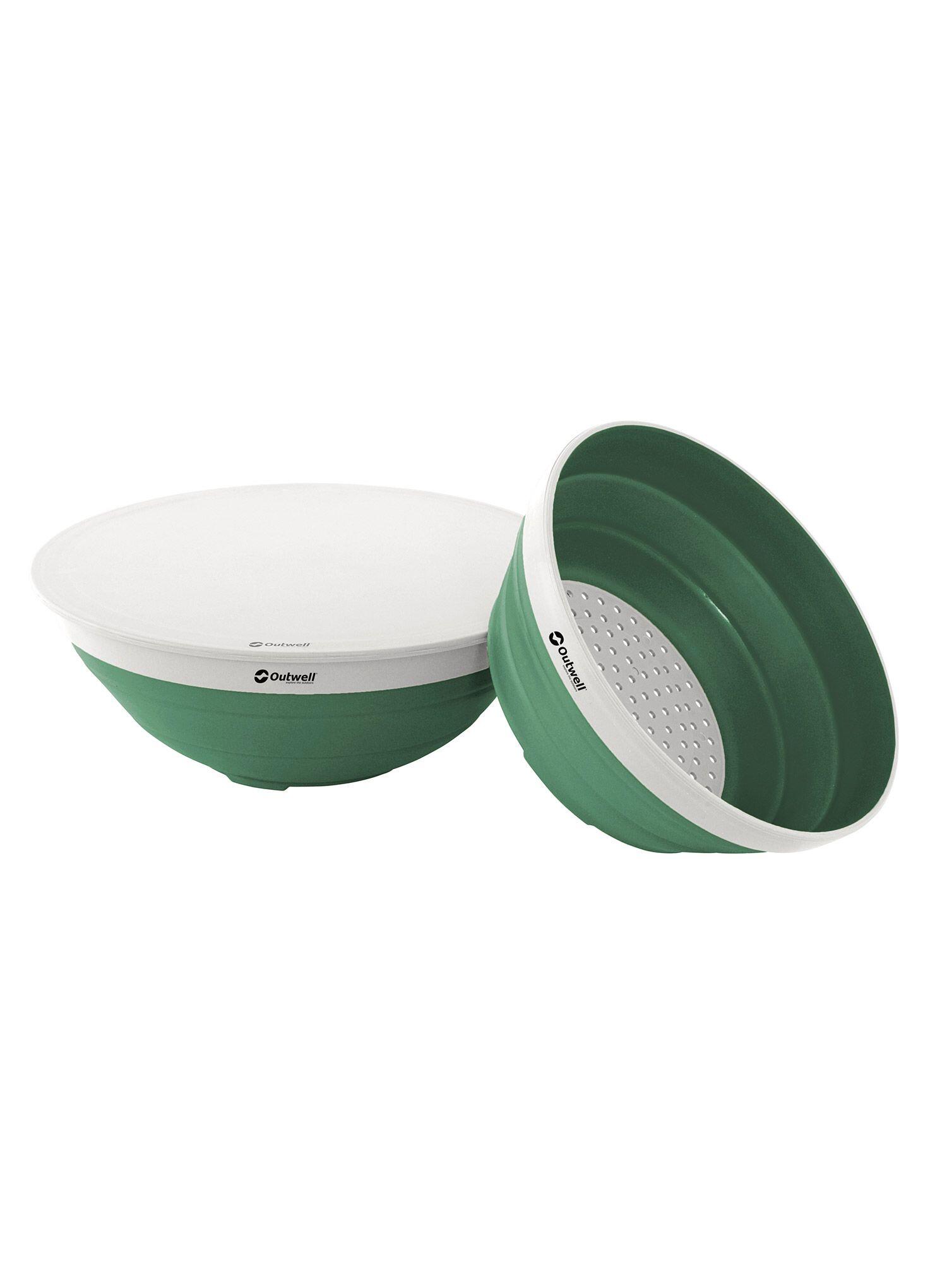 Saladier et passoire pliables Outwell Shadow Green 3/6