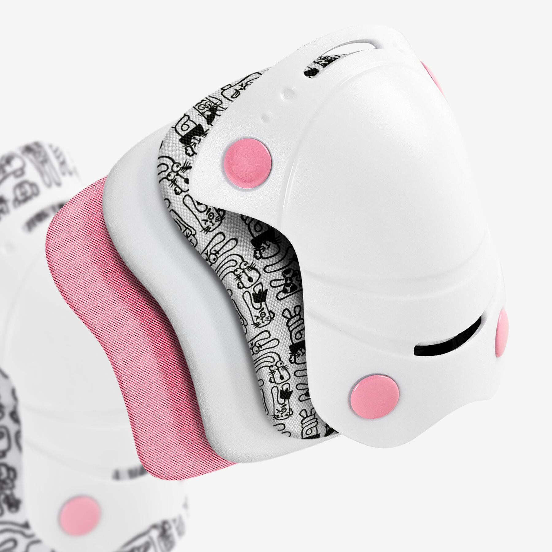 Protectores infantiles Cariboo Jump M 2-pack (rosa y blanco) -4792 6/7