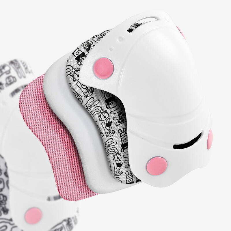 Protège-enfants Cariboo Jump M 2-pack (rose et blanc) -4792