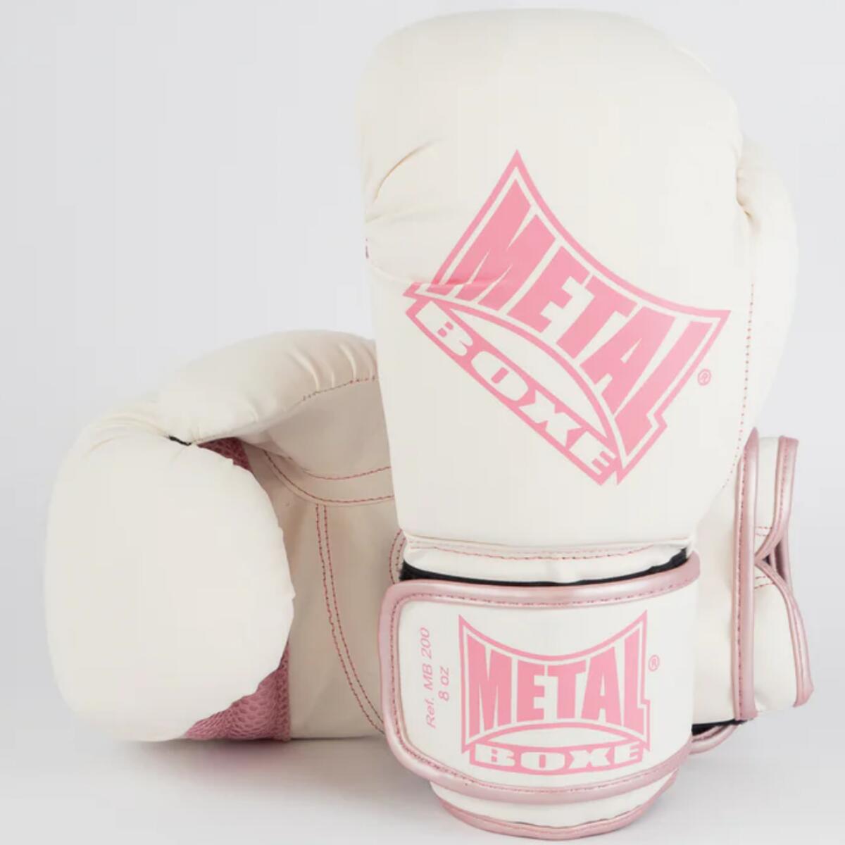 Metal Boxe - Gants De Boxe - Gants De Boxe - Blanc|rose - 8 Oz - Decathlon