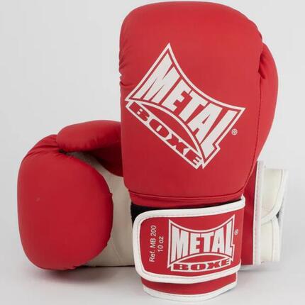 Metal Boxe Gant Entr Rouge 10 oz
