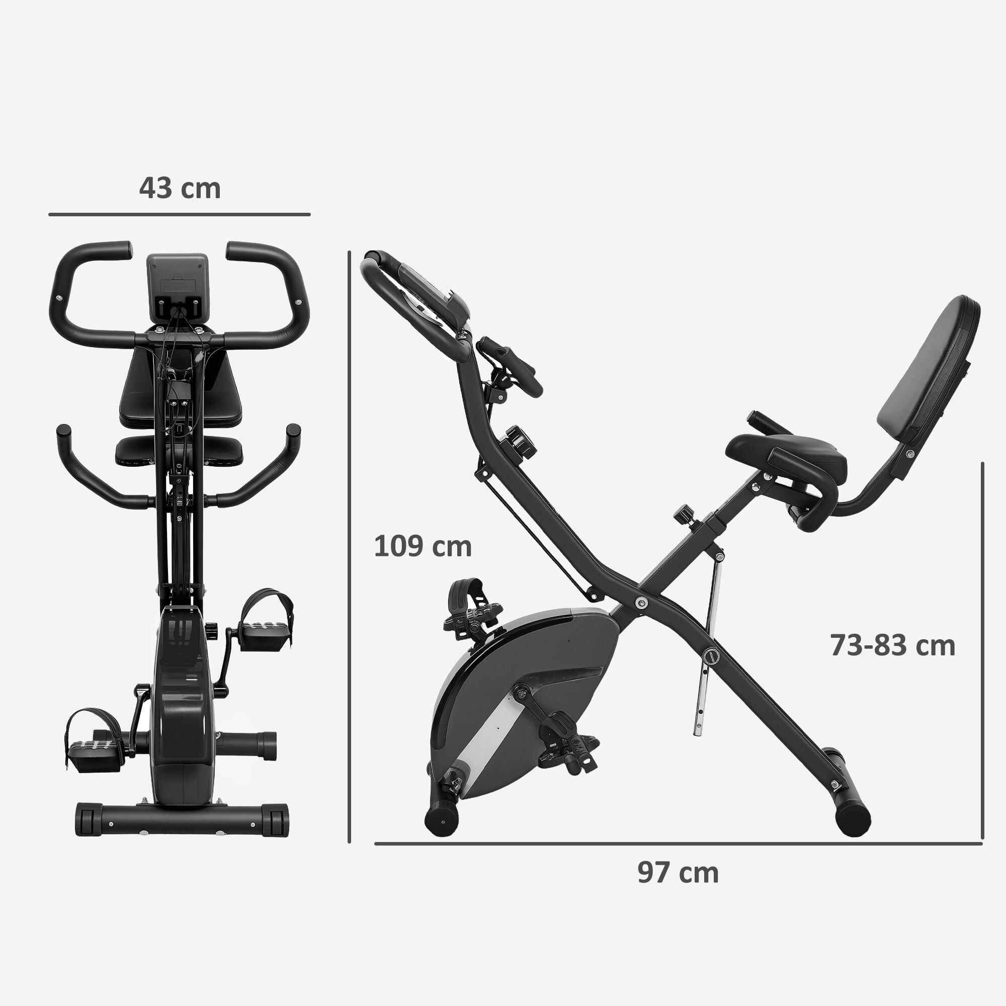 Bicicleta estática 43x97x109 cm preto SPORTNOW 3/7