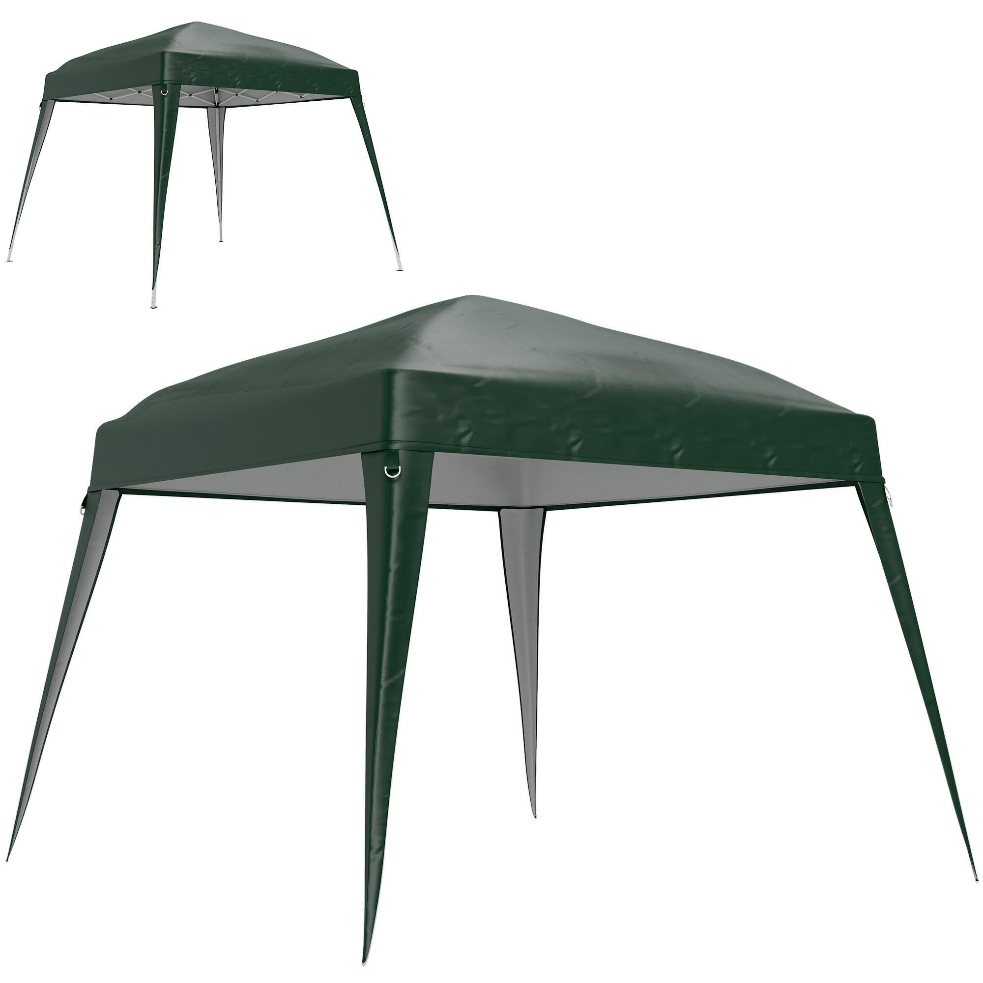 Toldo de substituição para tendas 300x300 cm verde outsunny