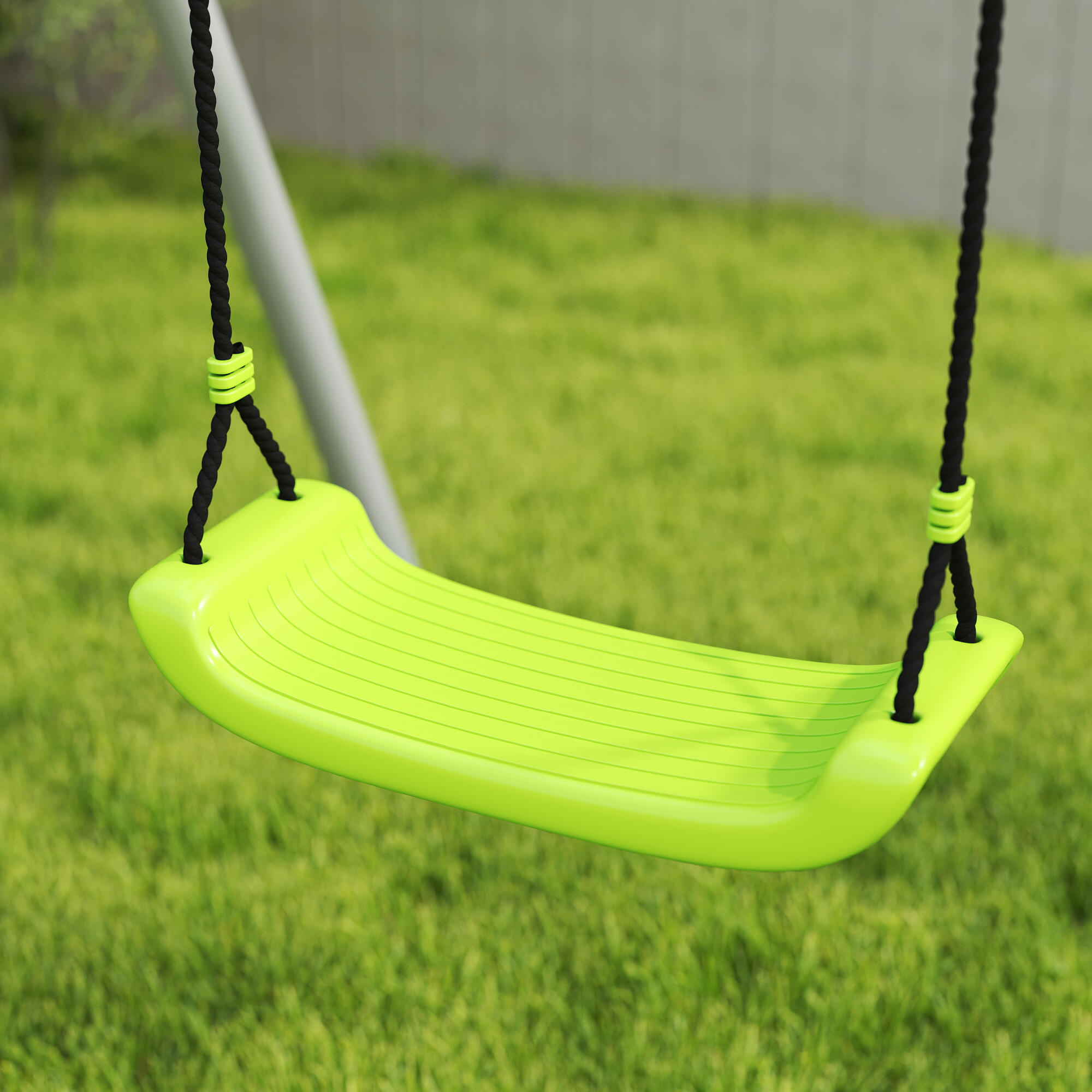 Columpio para Niños AIYAPLAY 215x180x182 cm Verde 5/8