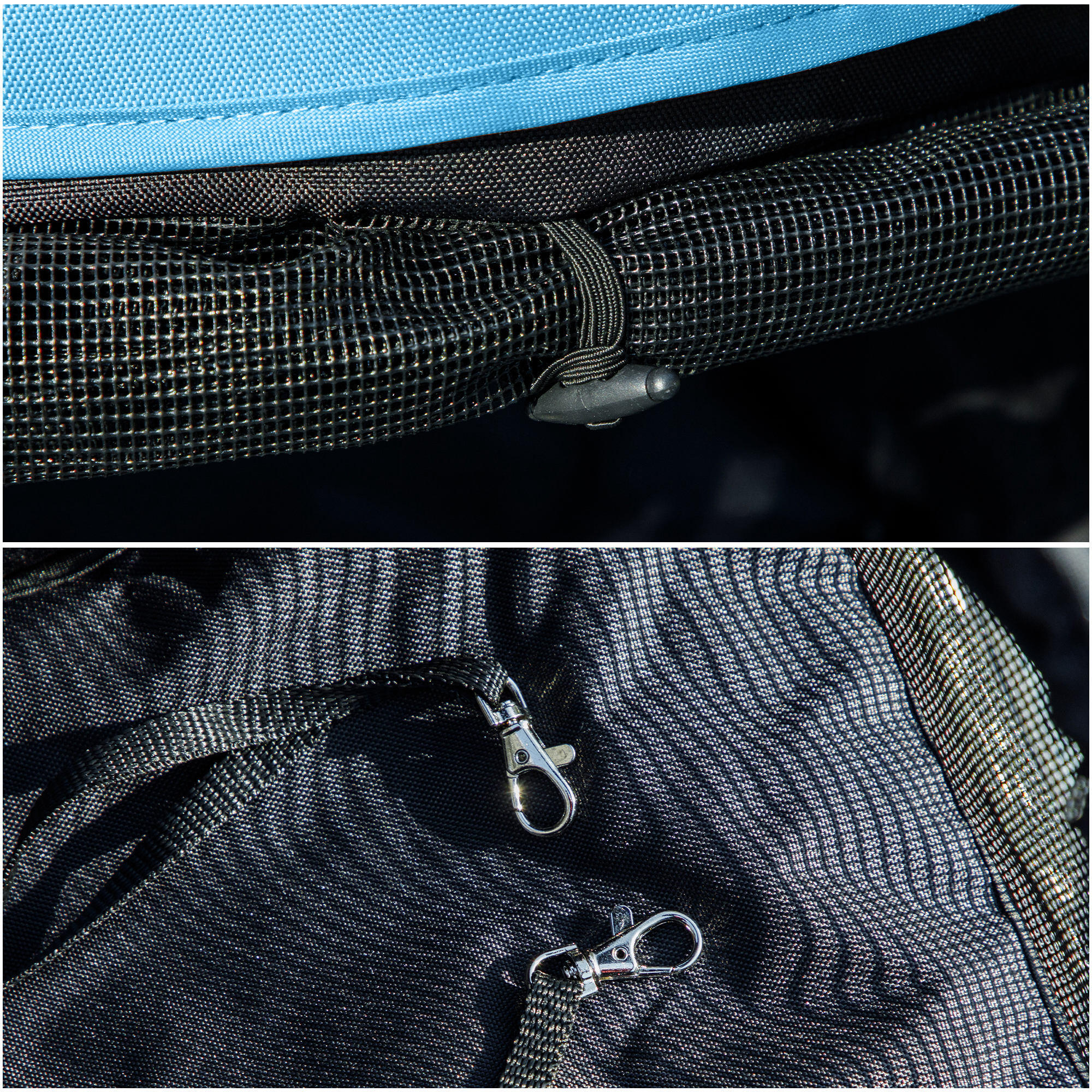 Cochecito para Perros PawHut 76x44x103 cm Azul 5/7
