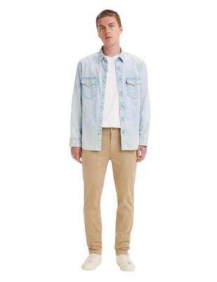 Pantaloni da uomo Levis Chino slim taper beige.