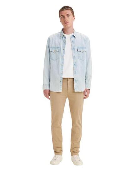 Pantaloni da uomo Levis Chino slim taper beige.
