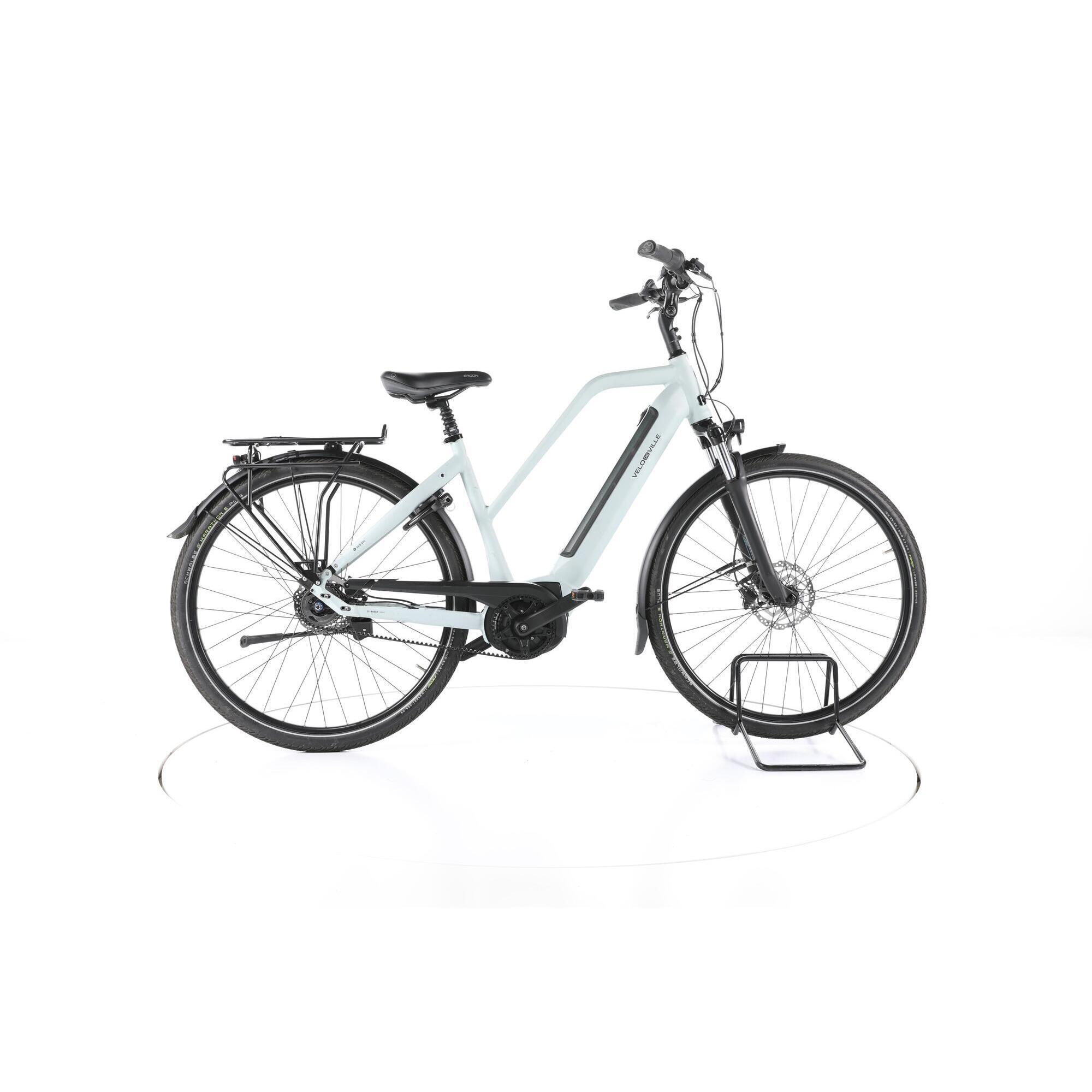 Velo De Ville - Reconditionné - Velo De Ville Aeb 890 City Vélo Électrique - Très Bon - Vélo Ville - Blanc - 50 - Decathlon
