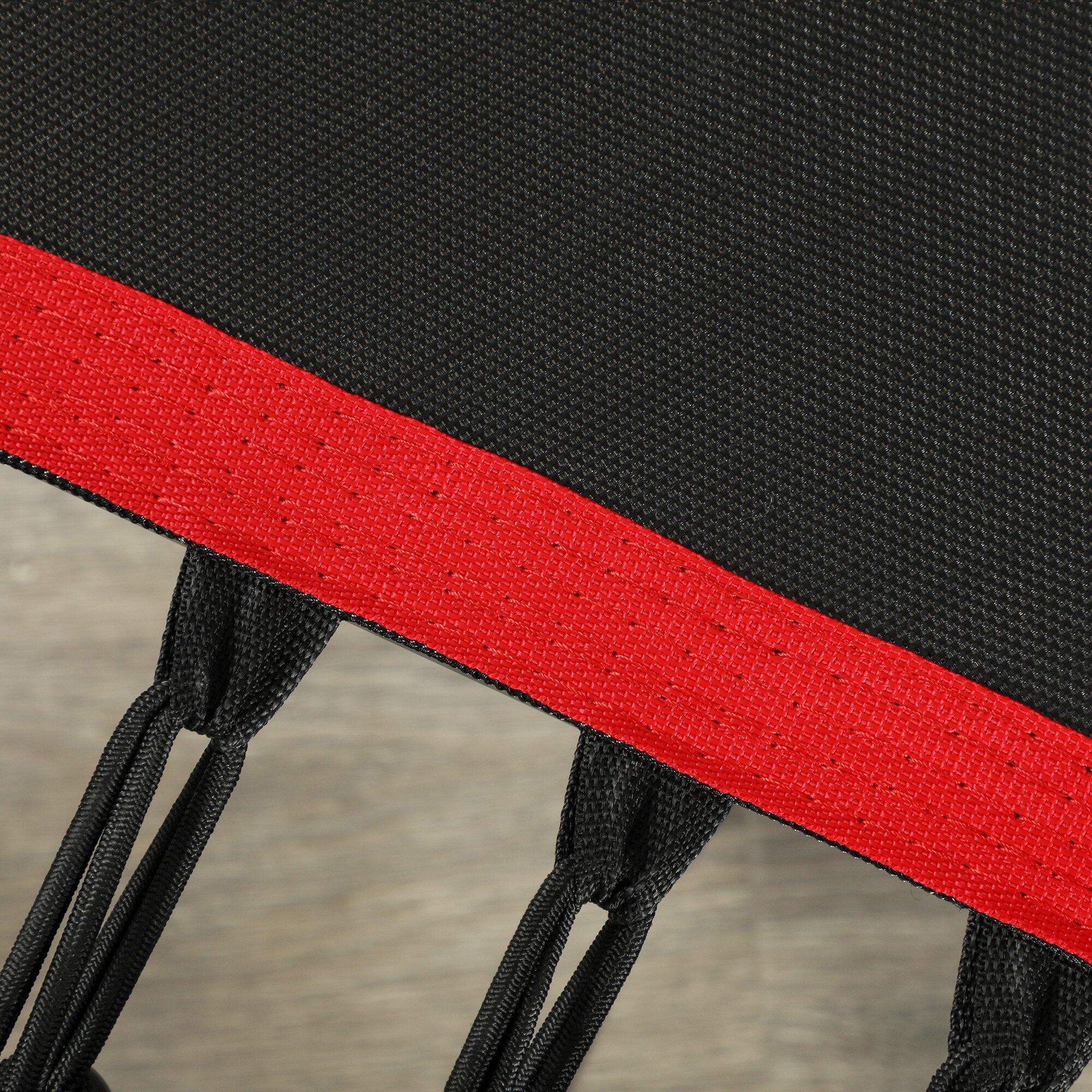 Trampolín de Fitness SPORTNOW 114x114x132 cm Rojo 5/7