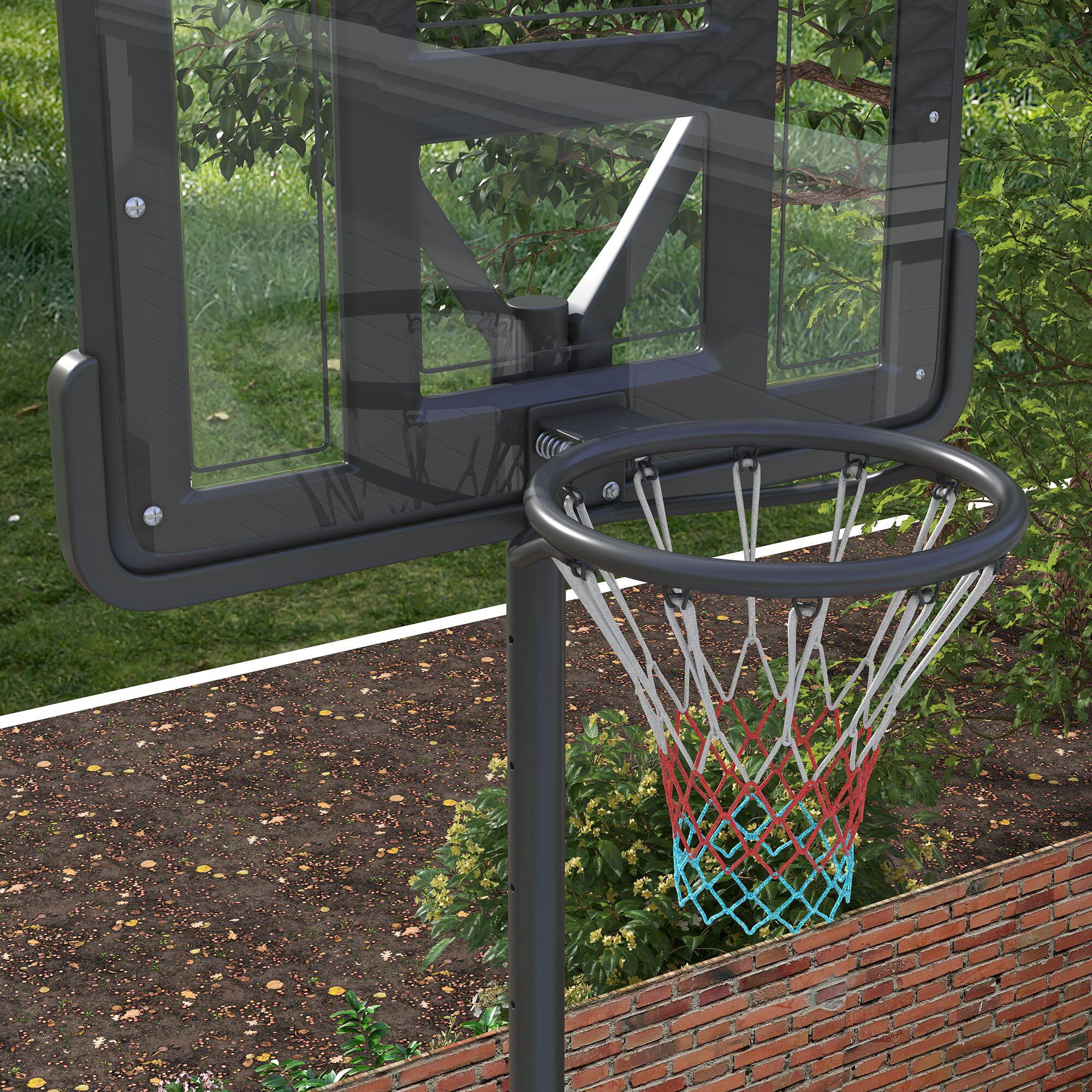 Canasta de Baloncesto SPORTNOW 90x60x305 cm Negro 4/9