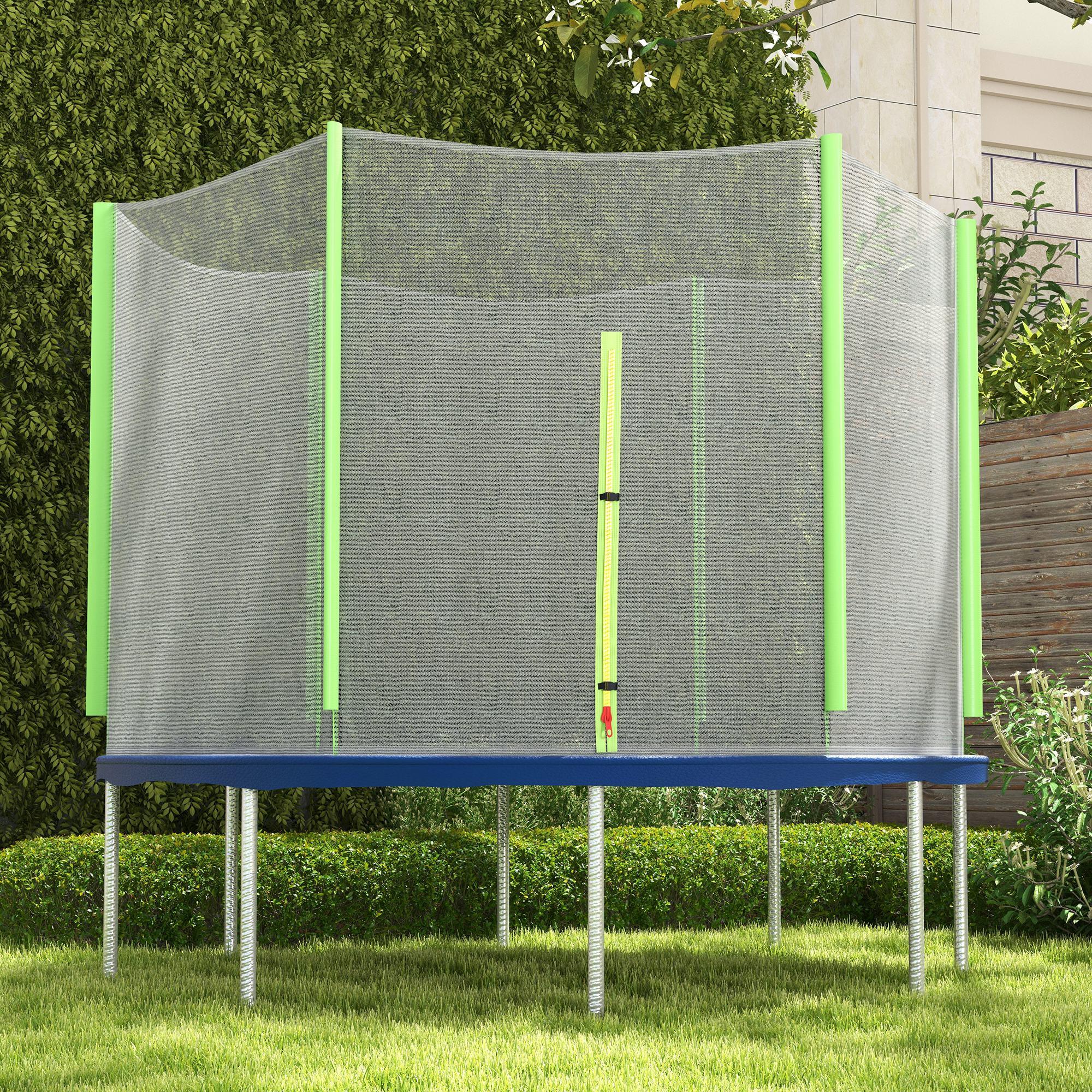 Rede de segurança para trampolim ø305x180 cm verde SPORTNOW 6/7