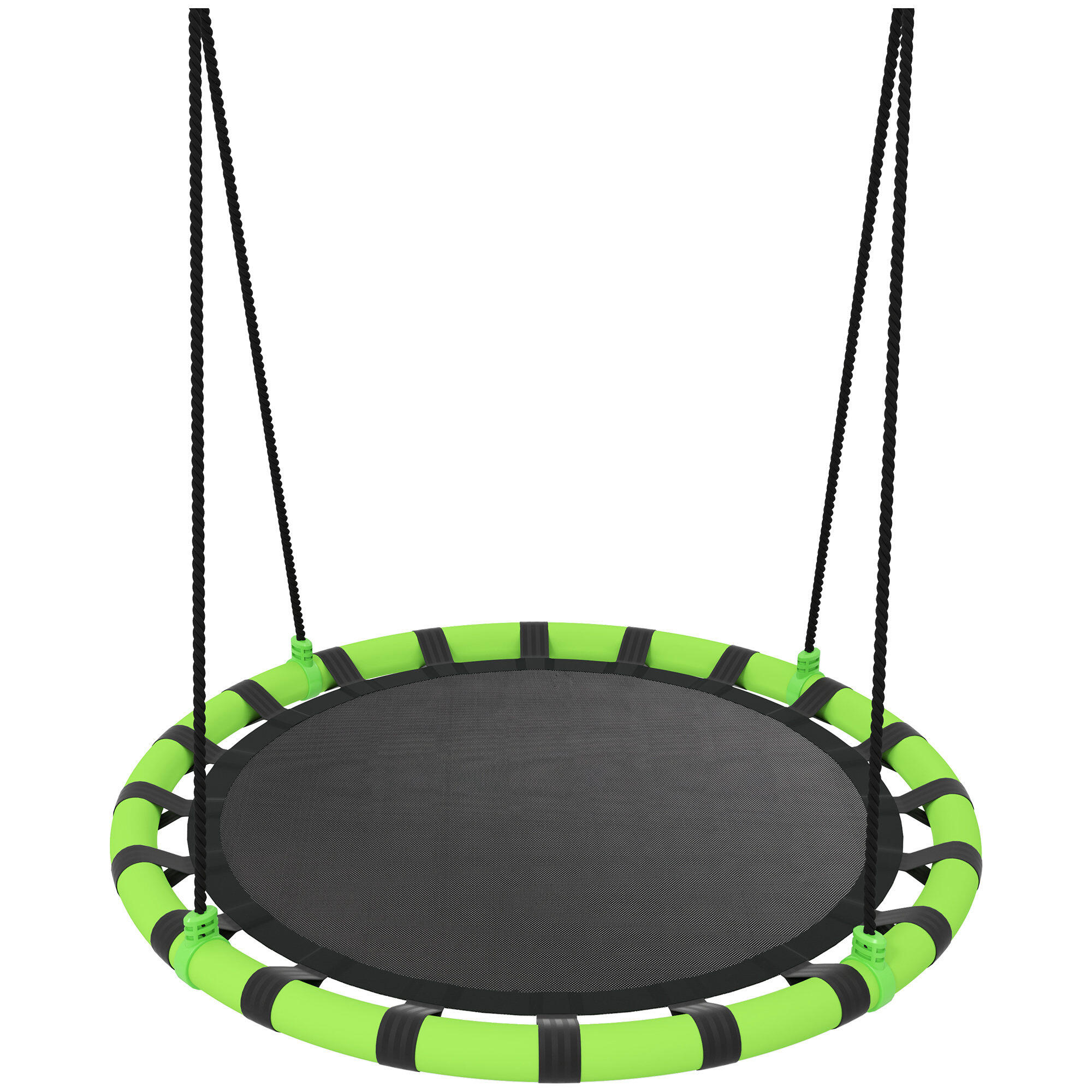 AIYAPLAY Baloiço para crianças ø100x180 cm preto e verde AIYAPLAY