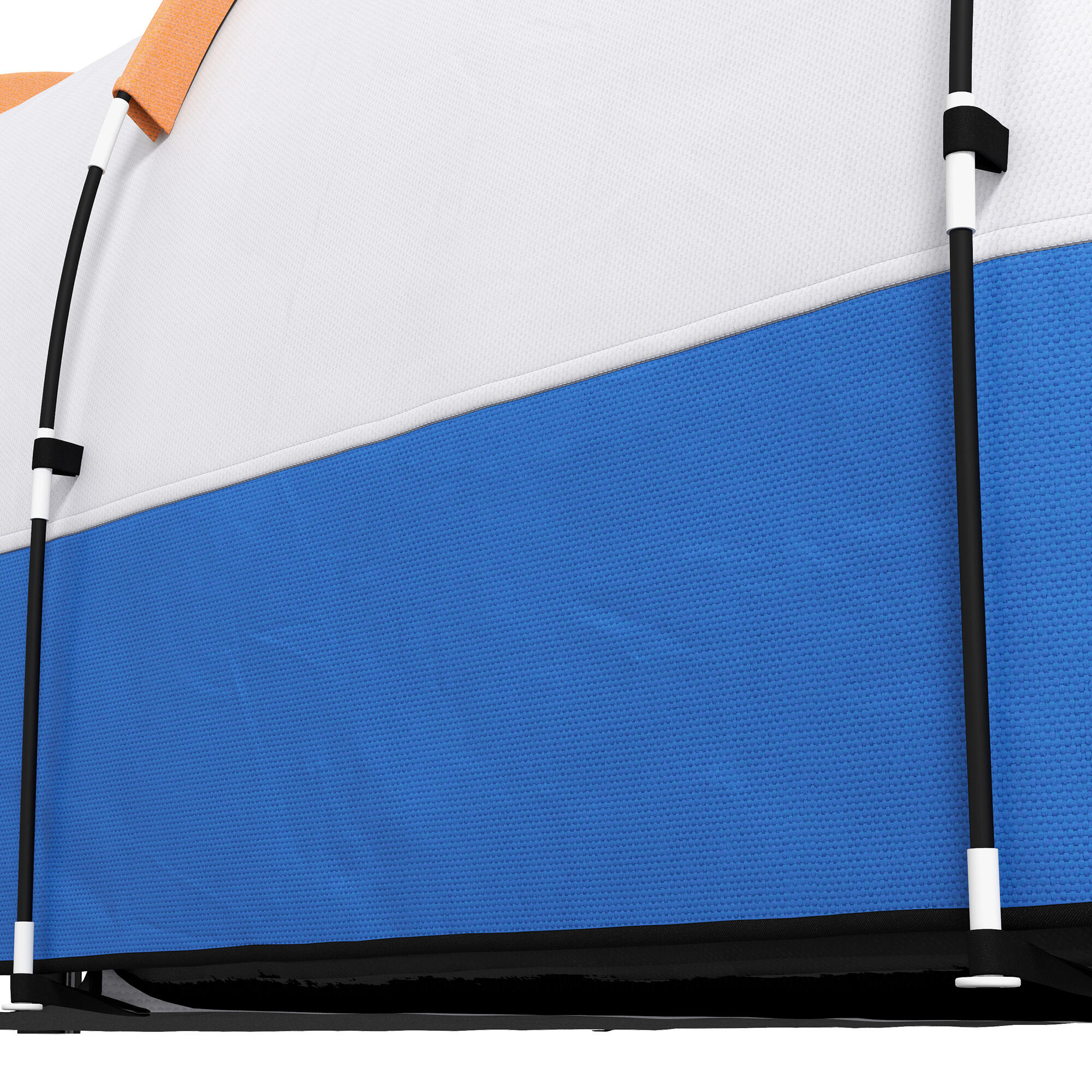 Tienda de Campaña Outsunny 420x200x150 cm Gris y Azul oscuro 4/8