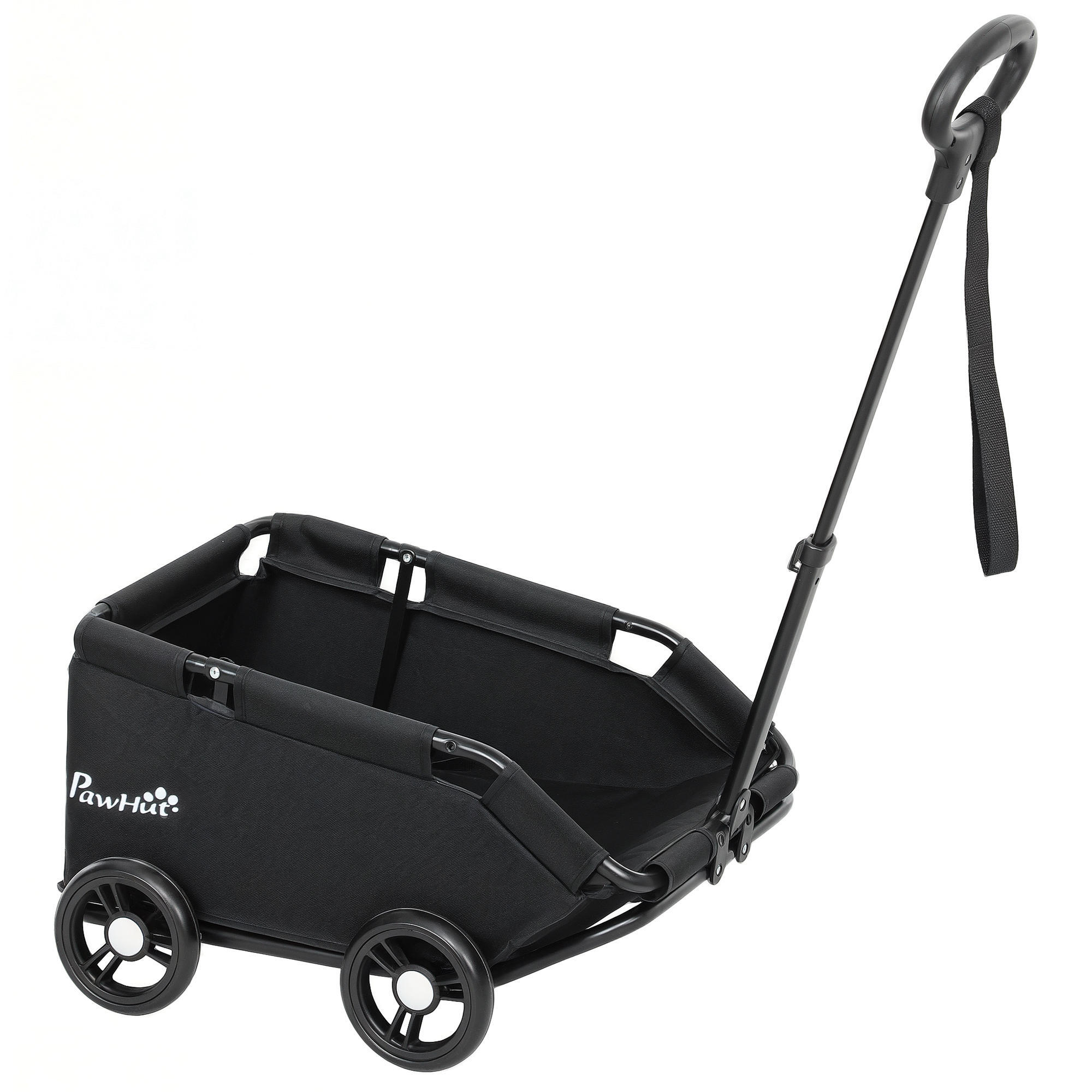 PAWHUT Carrinho de passeio para animais de estimação 53x45x28 cm preto PawHut