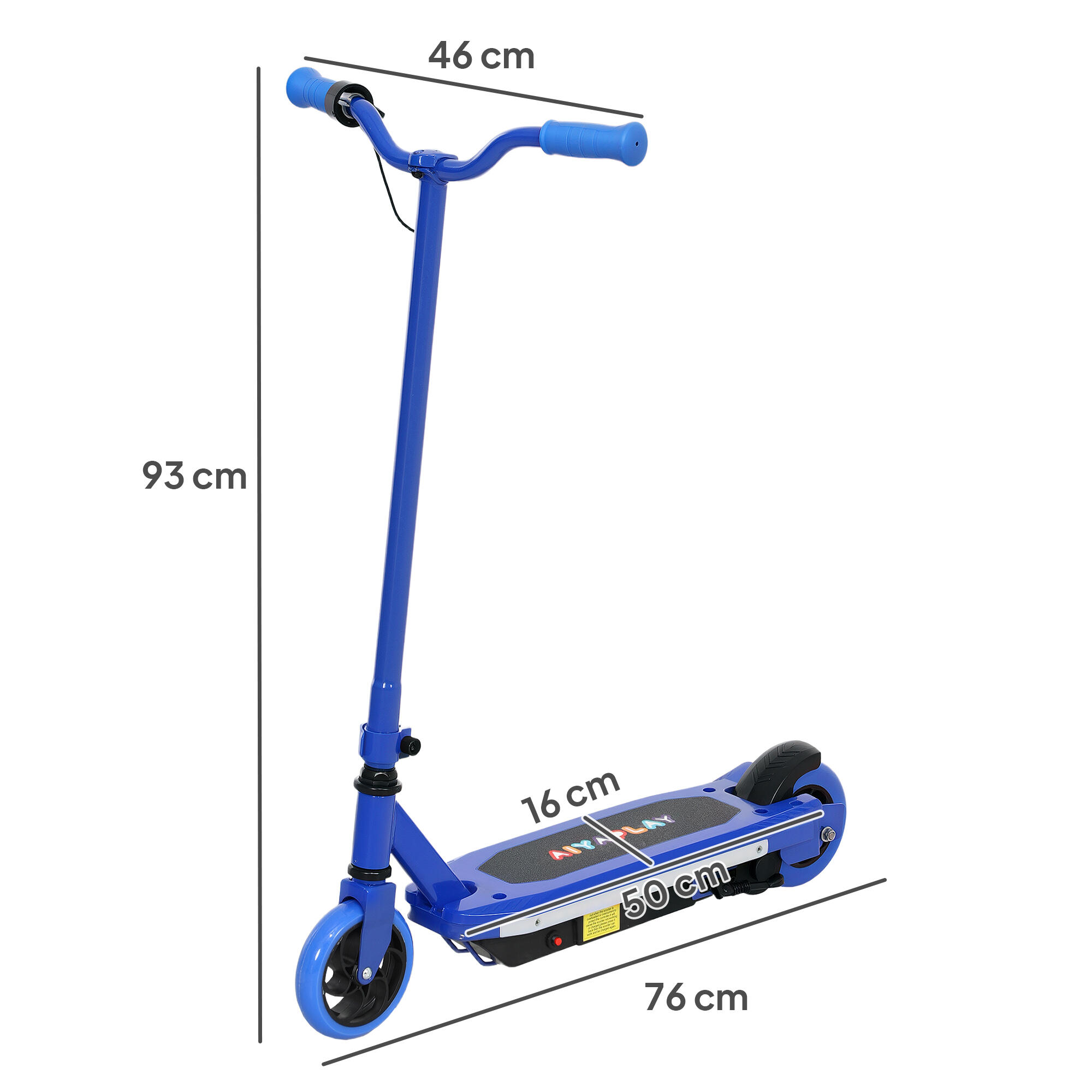 Trotinete elétrica 76x46x93 cm azul AIYAPLAY 3/7