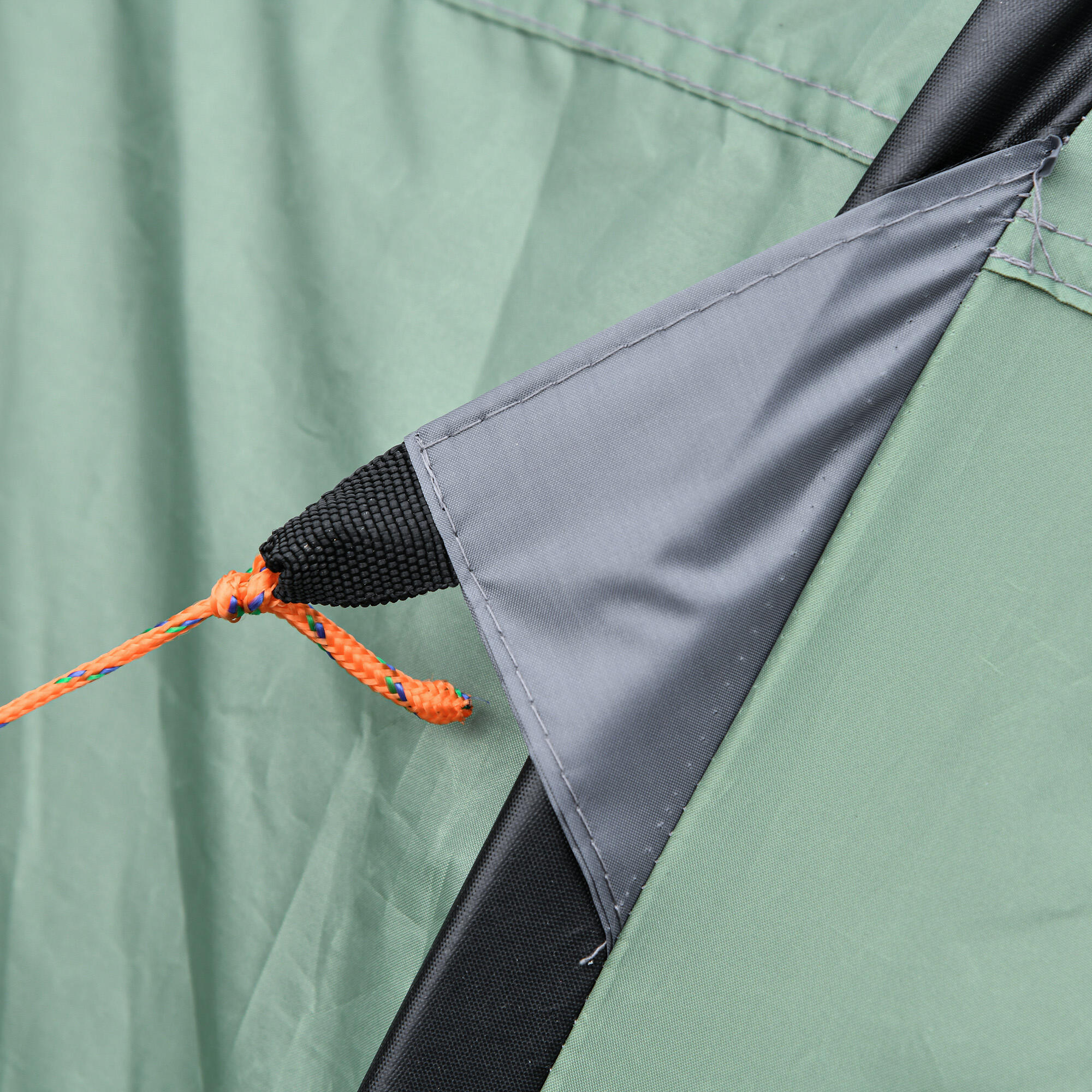 Tenda de campismo 263,5x220x123 cm verde e cinzento Outsunny 6/7
