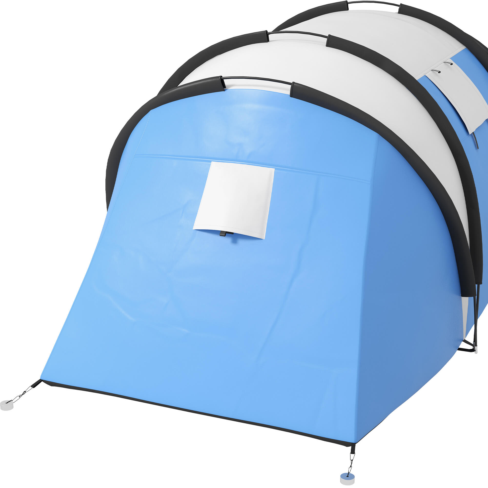 Tienda de Campaña Outsunny 450x220x180 cm Gris, Azul 5/7