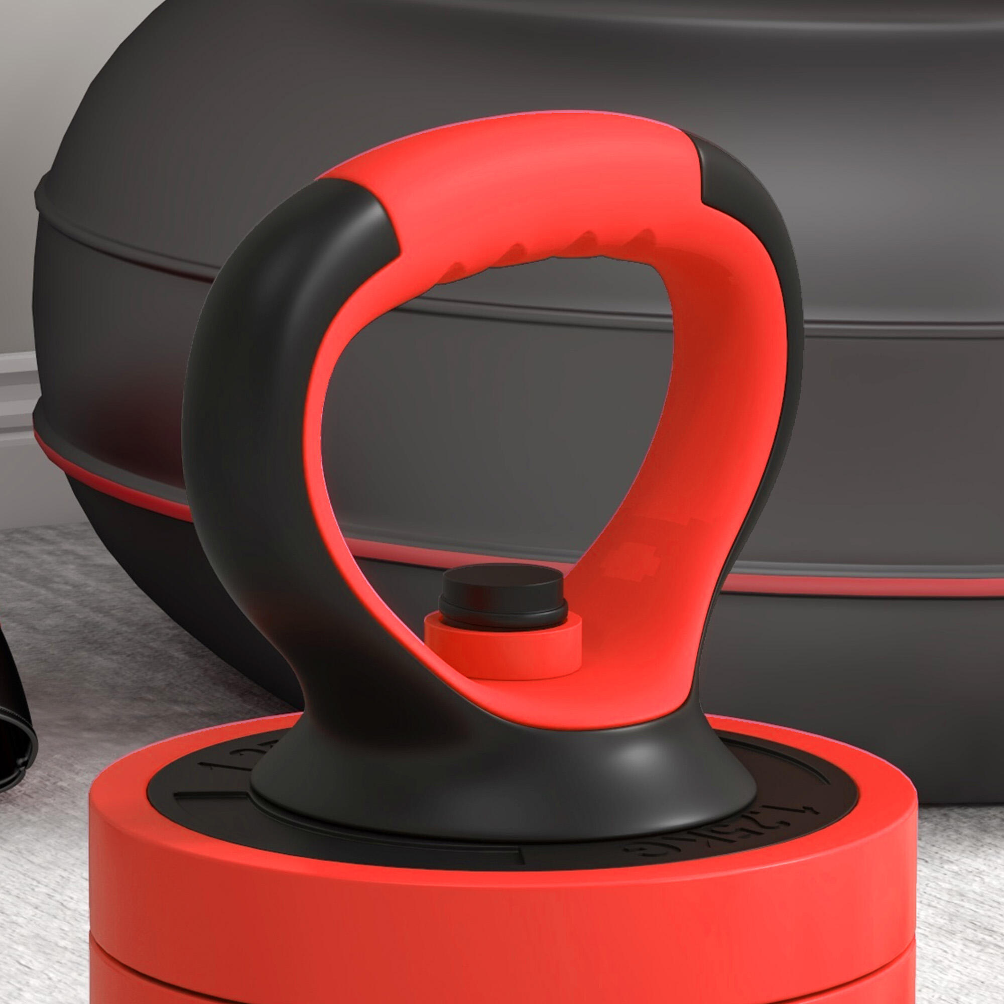 Juego de Pesas SPORTNOW 20x20x95 cm Rojo 5/7