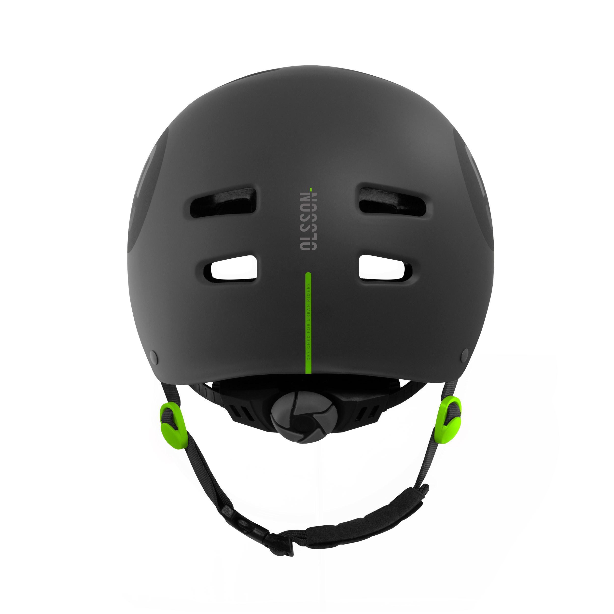 Capacete scooter OLSSON URBAN RIDER Antracite 56-58cm skate Patins bicicleta 6/7