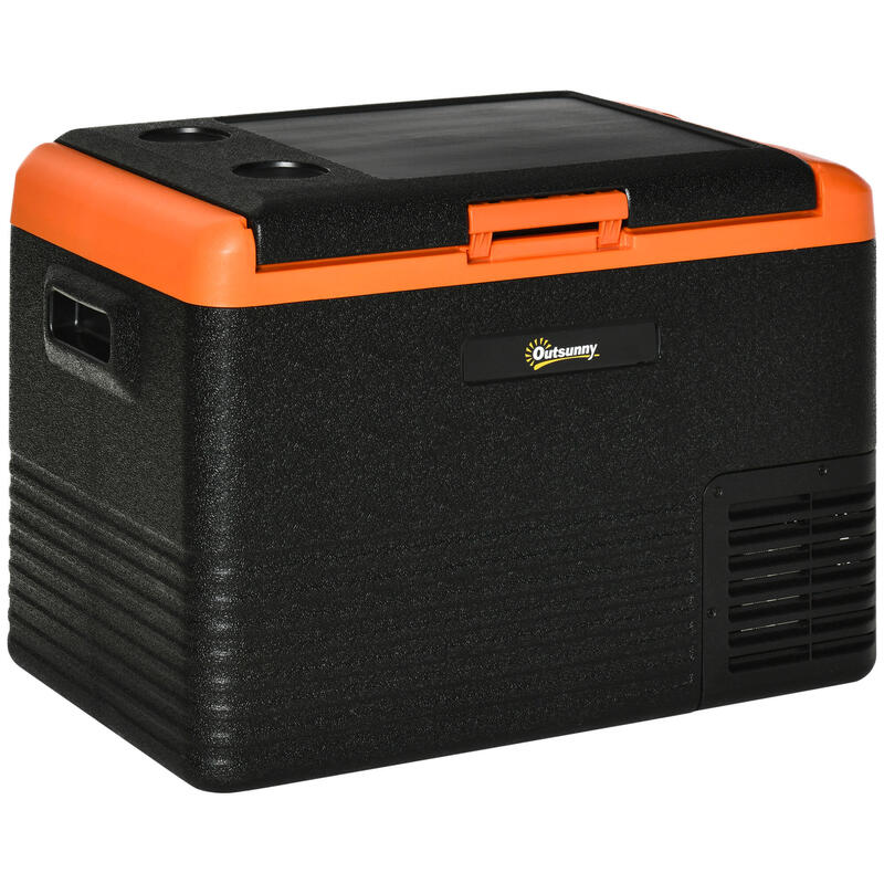 Congelador de Compresor Outsunny 58.7x36.5x43.8 cm Negro
