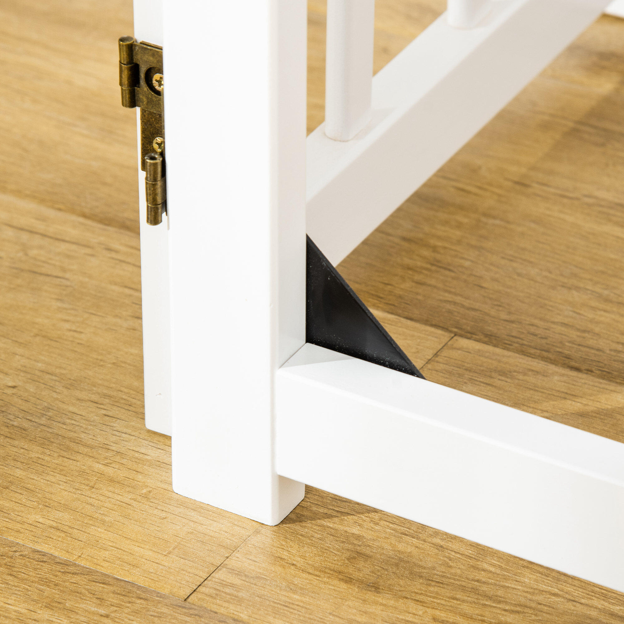 Barrera para Perros PawHut 237.5x36x80 cm Blanco 4/7