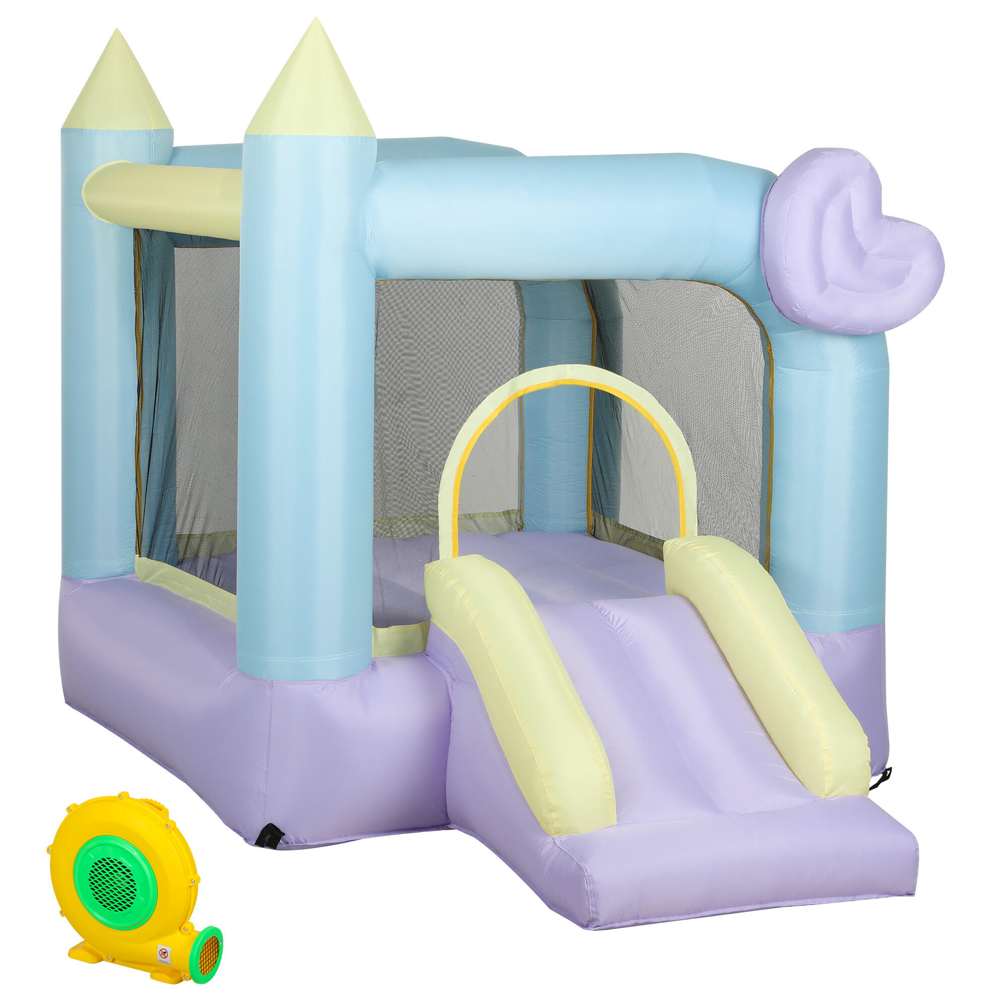 AIYAPLAY Castelo insuflável para crianças 250x165x200 cm multicor AIYAPLAY