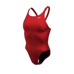 Maillot de bain femme Nike Hydrastrong Solid Fastback One Piece Rouge Université