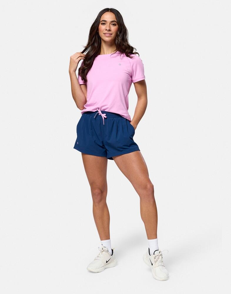 Gym + Coffee Women's Contender Shorts - Petrol Blue 1/4