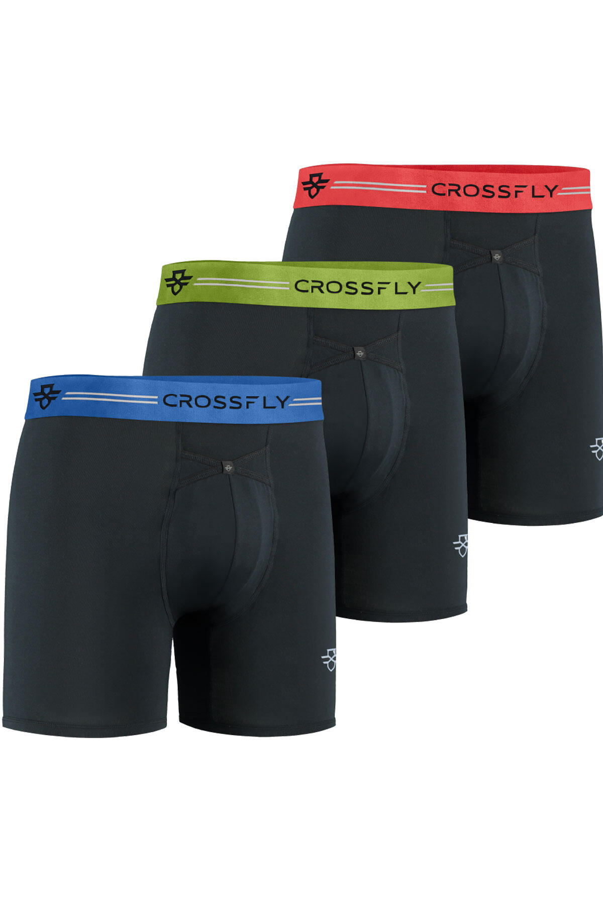 CROSSFLY Men's Crossfly Ikon 6" Trio Boxers