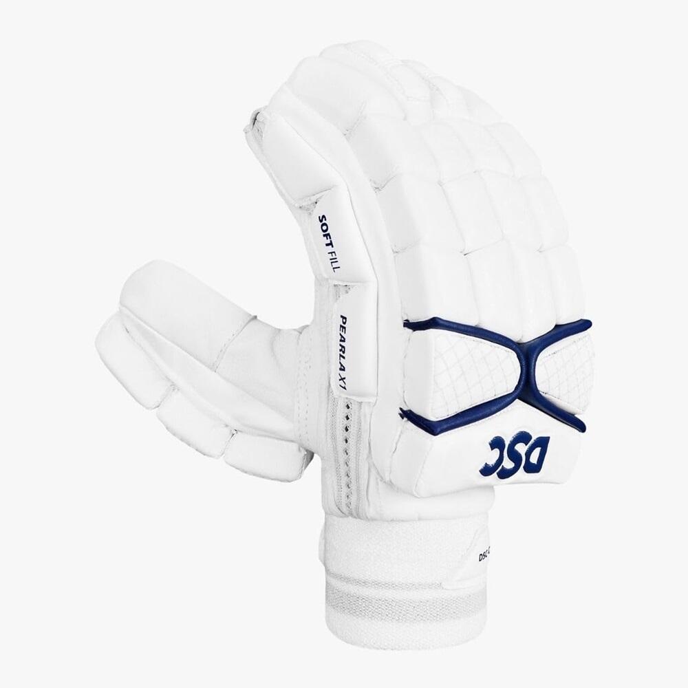 DSC DSC Pearla X1 Cricket Batting Gloves | Leather Palm | Optimum Ventilation | FRP