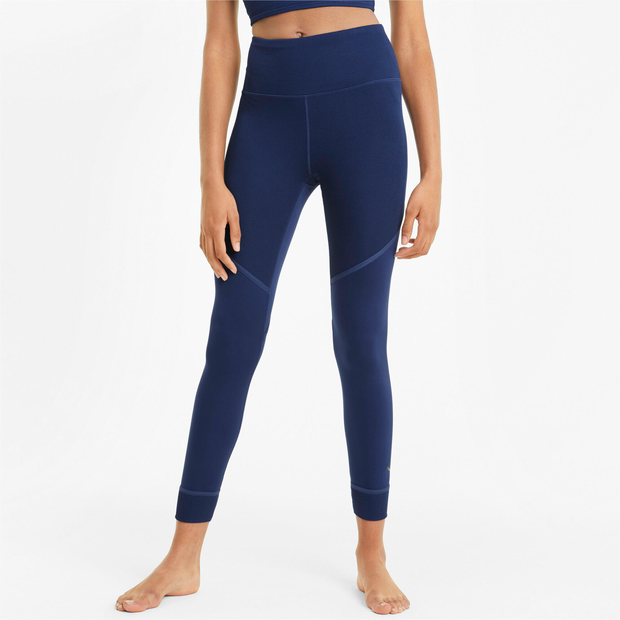 Leggings a vita alta da donna Puma Studio Rib 7/8 3/5