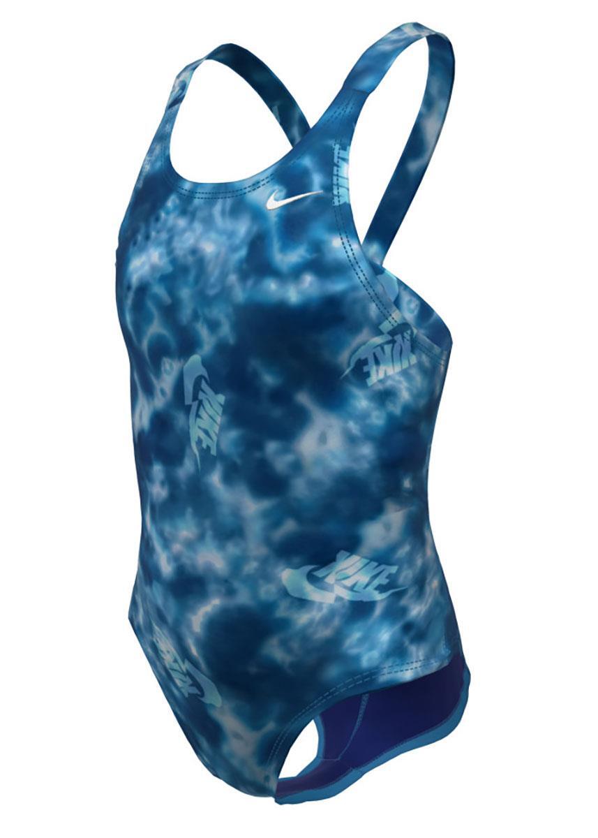 Nike Girls Fastback One Piece Swimsuit - Blue 1/4