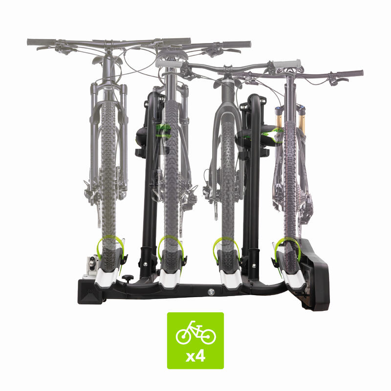 Porte-vélos GO BIKER ZENITH pour 4 vélos - 15 kg/par rail - pliable