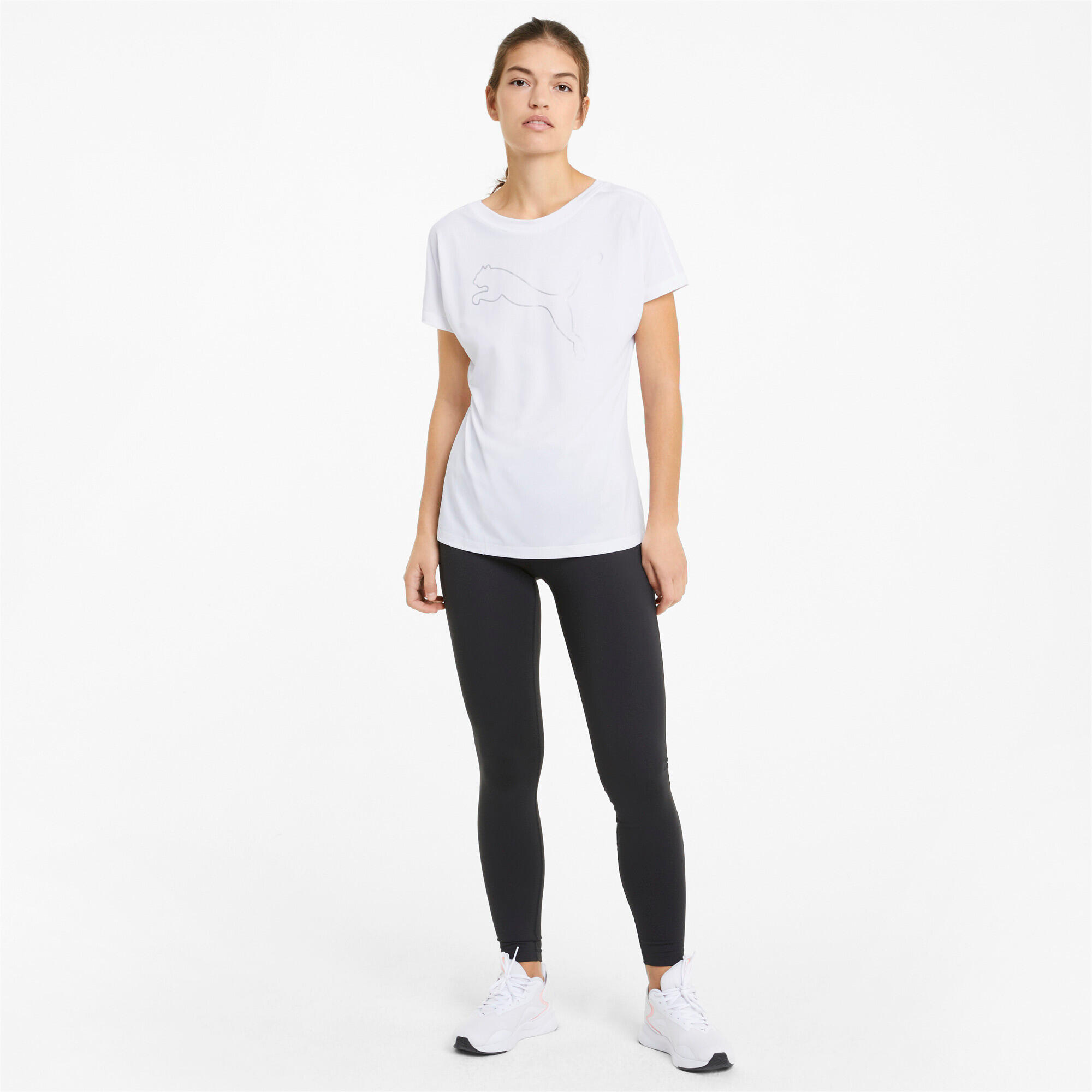 Puma Damen T-Shirt Train Fav Jersey Cat Tee 520260 5/8