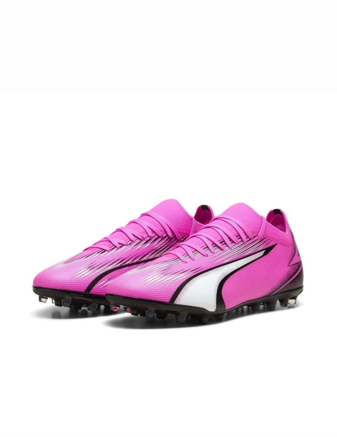 Scarpe da calcio con tacchetti per uomo Puma Ultra match mg Rosa 3/5