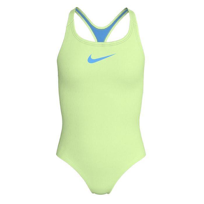 Nike Essential Girls Racerback One Piece Swimsuit - Barely Volt 3/4