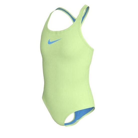 Costume da bagno bambina Nike Racerback Solid Verde