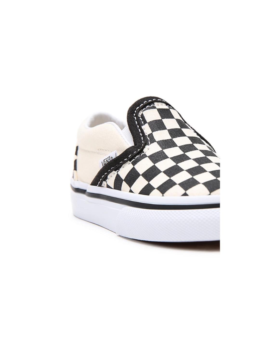 Chaussures Garçons Vans Checkboard blanc 5/6