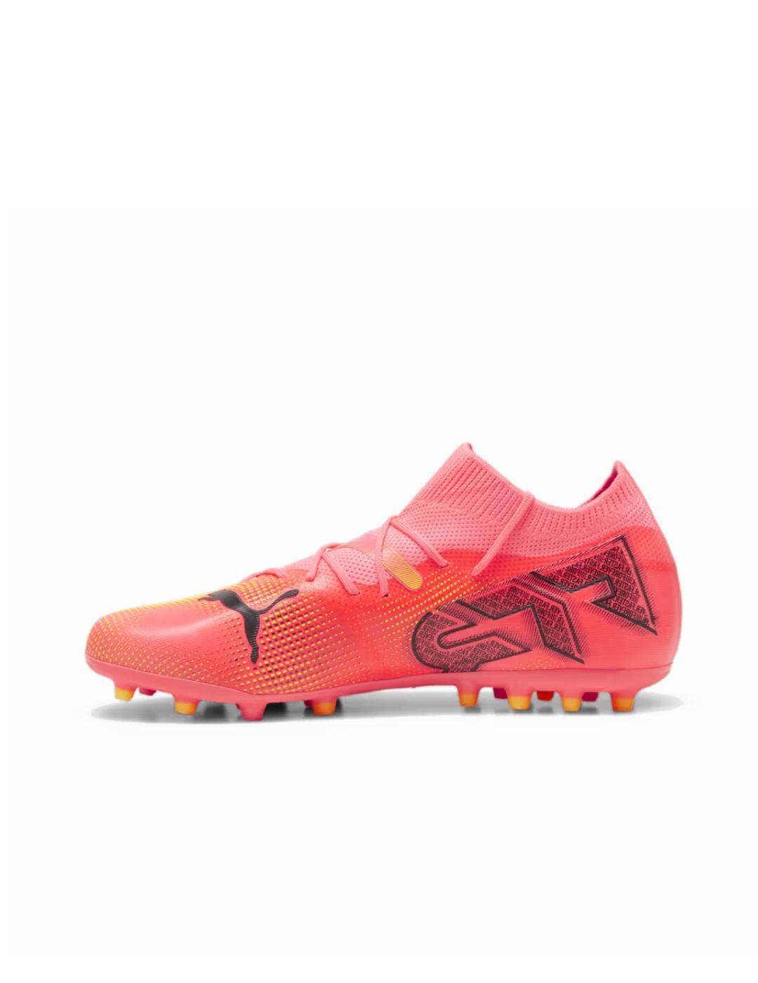 Sapatilhas de futebol com travas para homem Puma Future 7 Match MG Rosa 2/5