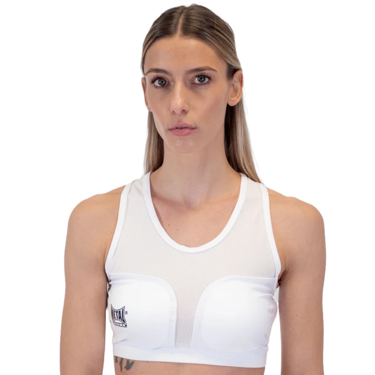 Metal Boxe Sport-Bh Mit Cups Blanc Xl 4/5