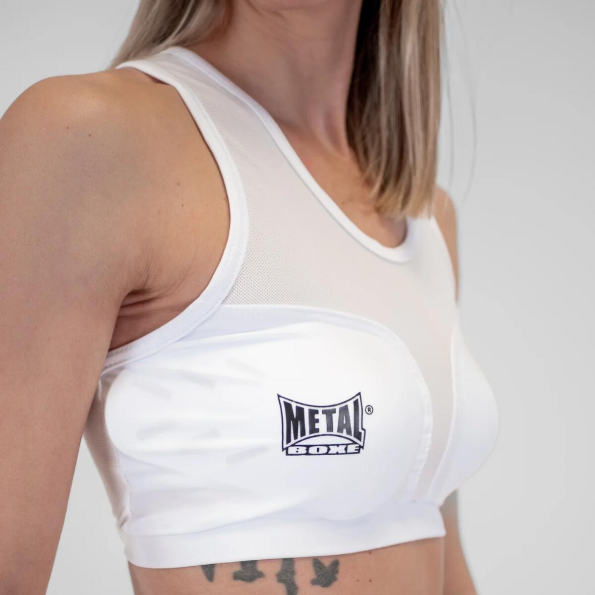 Metal Boxe Sport-Bh Mit Cups Blanc Xl 2/5