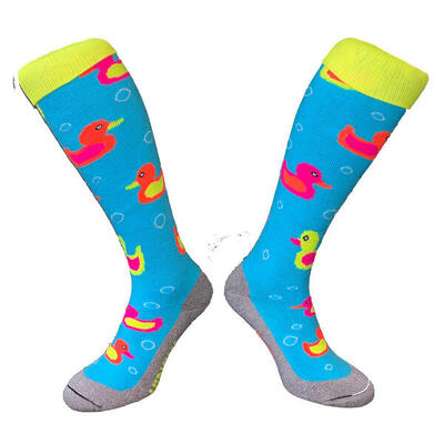 Hingly lange sportsokken colorfull duck