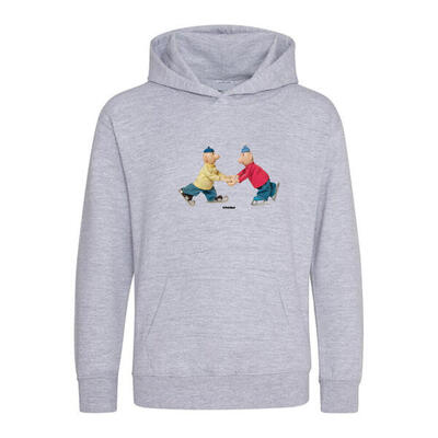 Hooded sweater buurman & buurman grijs schaatsen