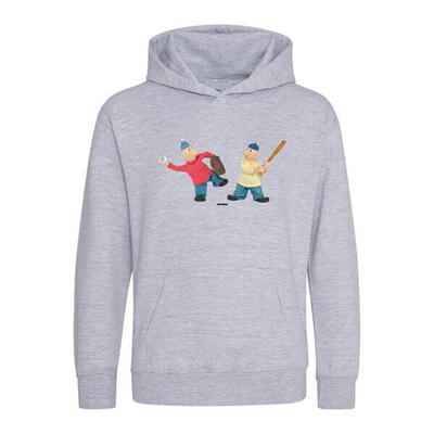 Hooded sweater buurman & buurman grijs honkbal