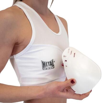 Metal Boxe Brassière Avec Coques Blanc Xl