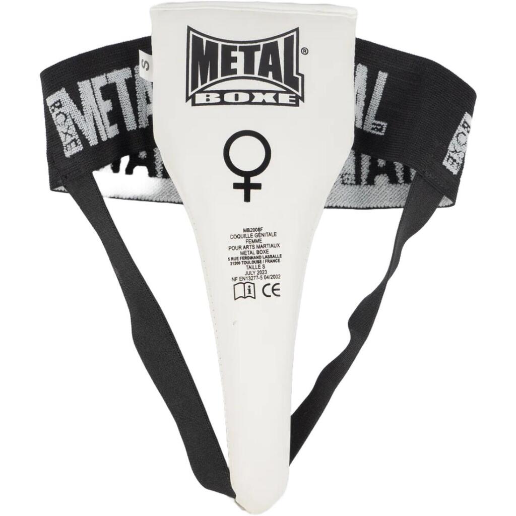 Metal Boxe Groin Guard Femme Blanc M