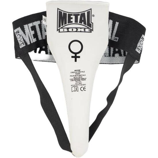 Metal Boxe Coquille De Protection Femme Blanc Xs
