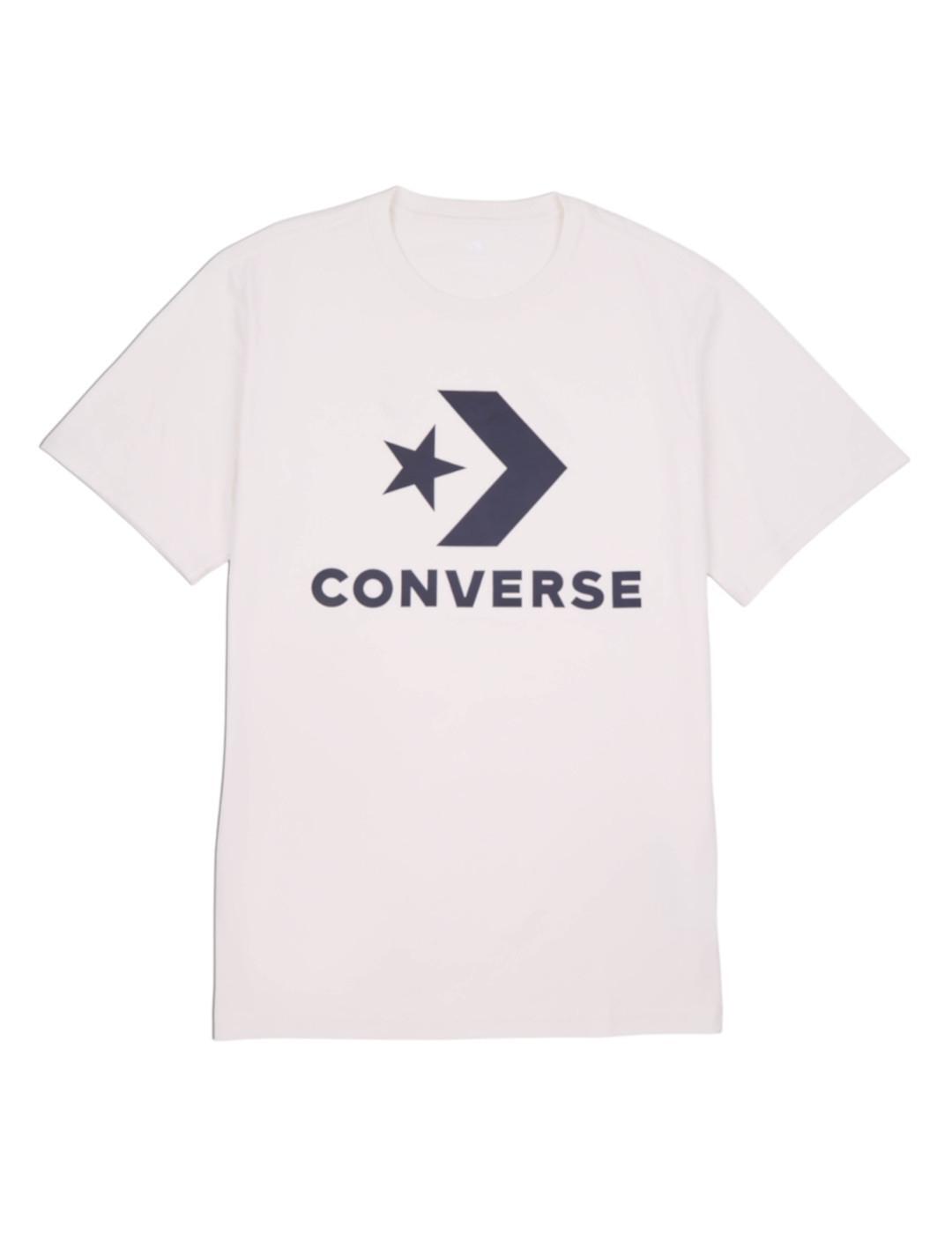 T-shirt à manches courtes pour homme Converse Logo étoile Blanc 1/4