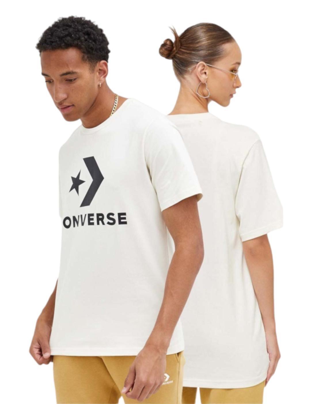T-shirt à manches courtes pour homme Converse Logo étoile Blanc 4/4