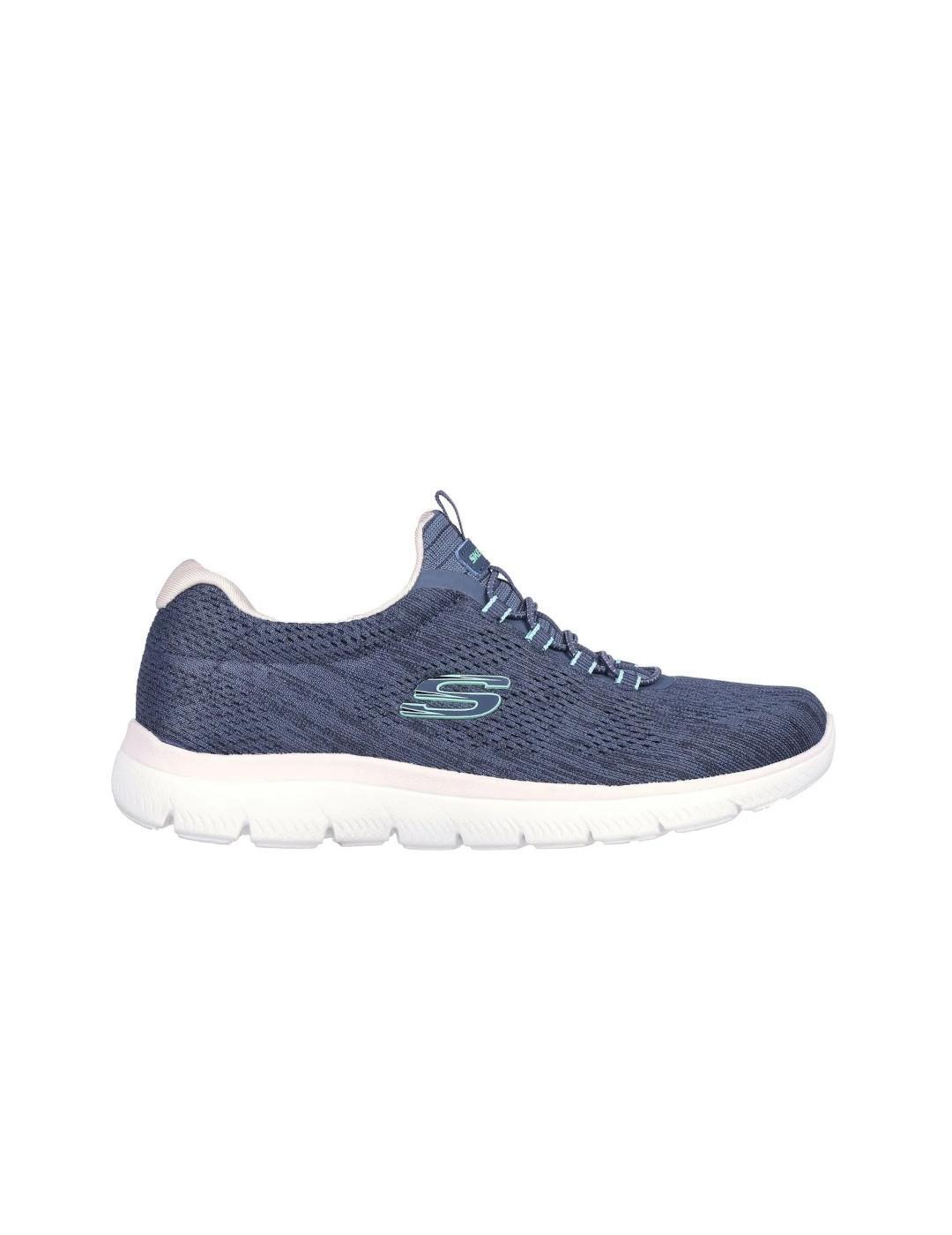 Zapatillas para Mujer Skechers Summit fun flare Azul 1/4
